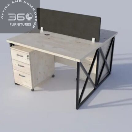 Sleek dual Workstation for 2 Persons